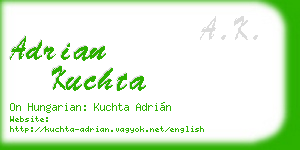 adrian kuchta business card
